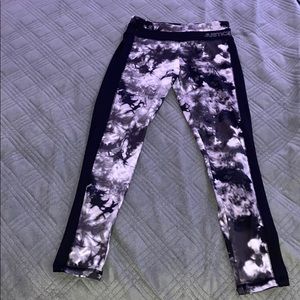 Black and White Tye Dye Justice Leggings